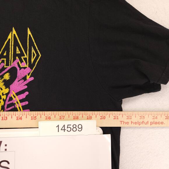 Def Leppard Animal Crew Neck Graphic Band T Shirt Adult Mens Size L Black - Picture 6 of 9